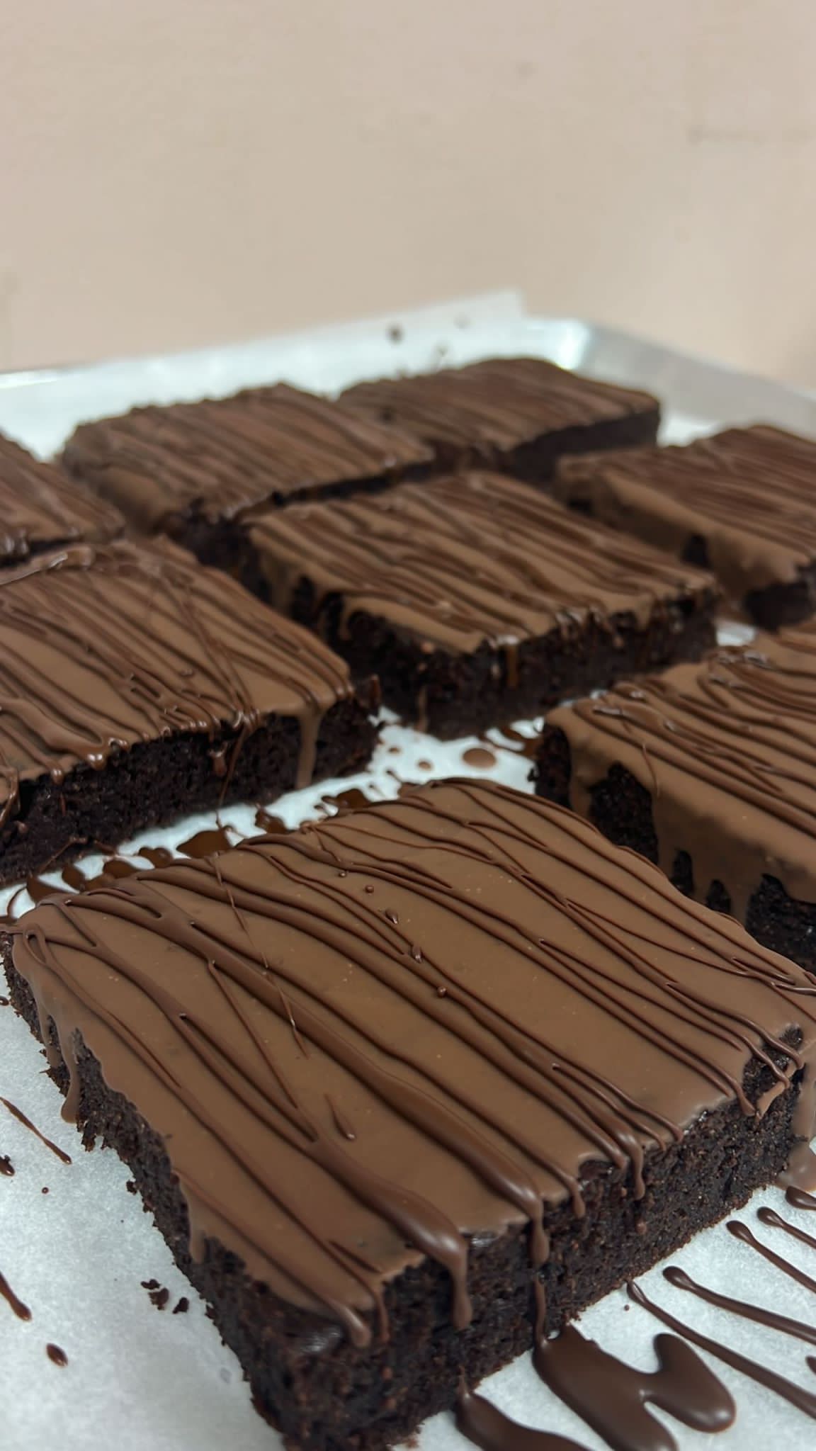 Big Fudgy Brownies Squares GF