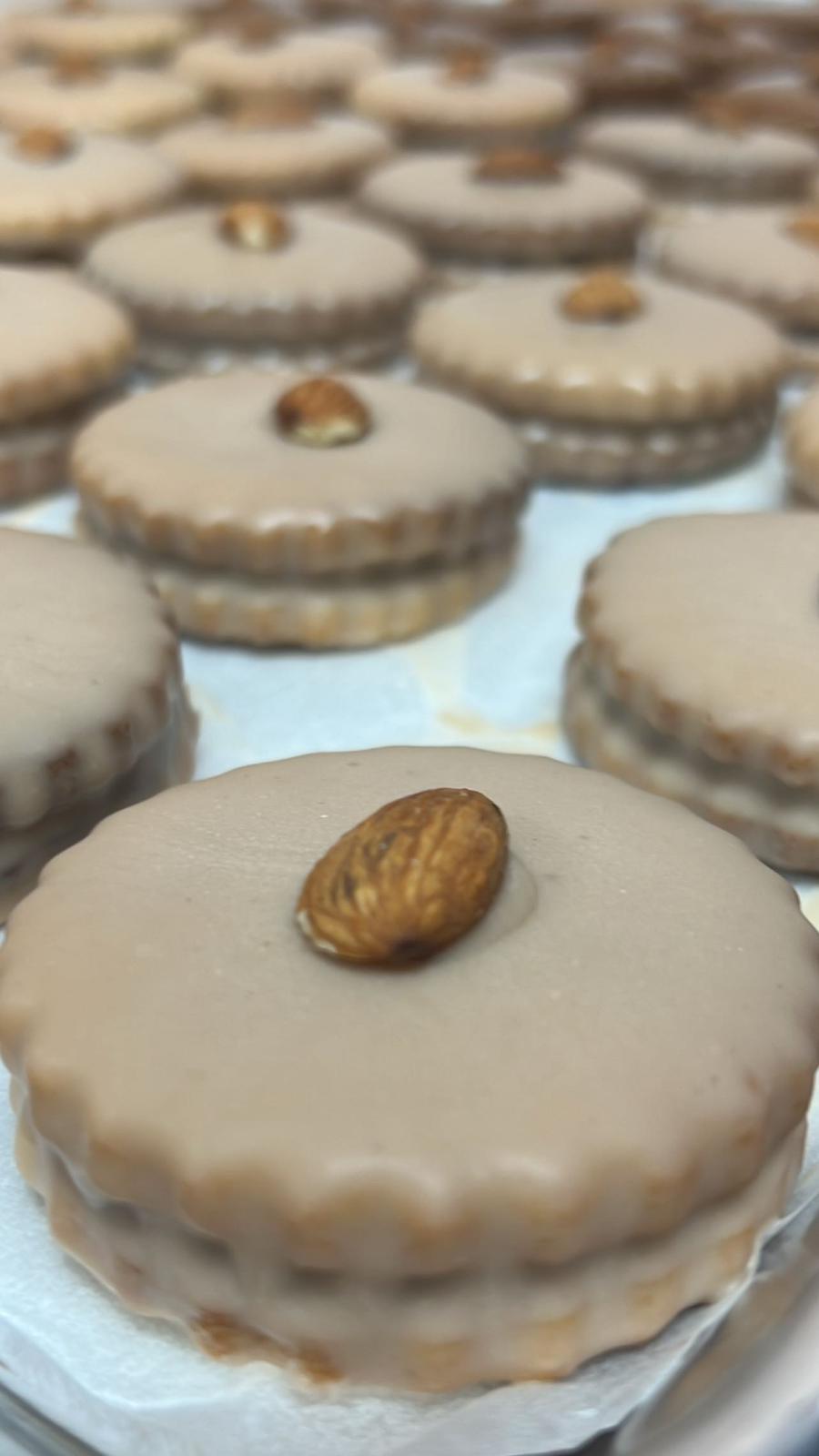 Mocha covered almond cookies Passover